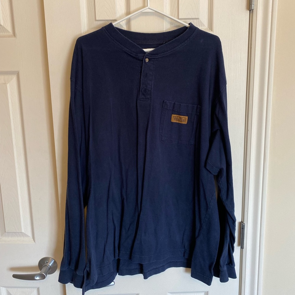 Walls workwear long sleeve w. Pocket